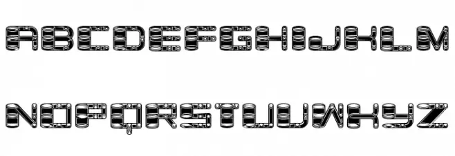 Zylinder Inverted Rustique Regular Schriftart Groß