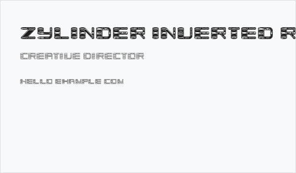 Zylinder Inverted Rustique Regular Business Card