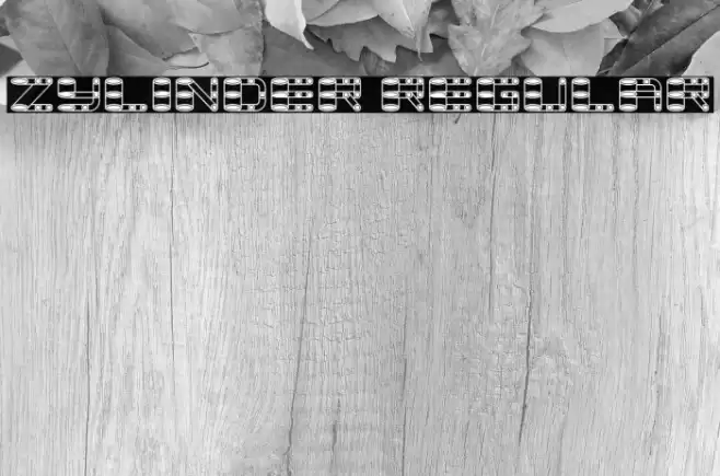 Zylinder Regular Font examples