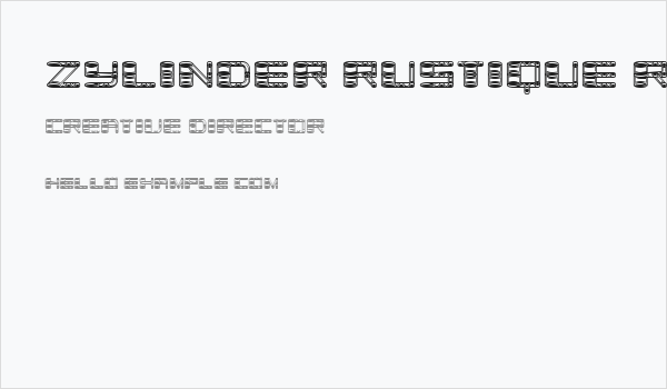 Zylinder Rustique Regular Business Card