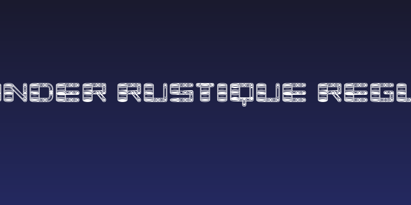 Zylinder Rustique Regular Social Header