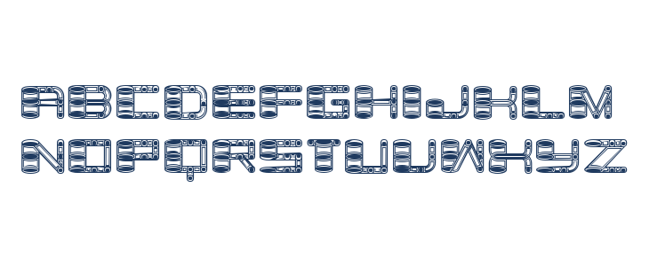 Zylinder Rustique Regular Lowercase