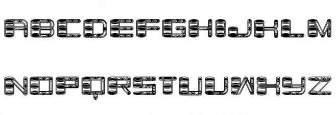 Zylinder Rustique Regular Font LOWERCASE