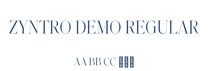 Zyntro Demo Regular Font Preview