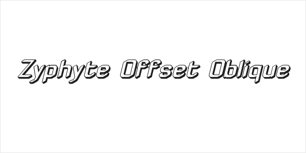 Zyphyte Offset Oblique Logo