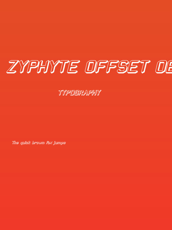 Zyphyte Offset Oblique Poster