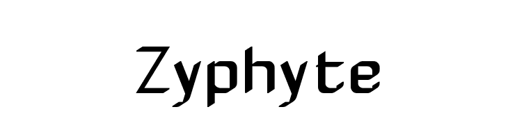 Zyphyte  Fuentes Gratis Descargar