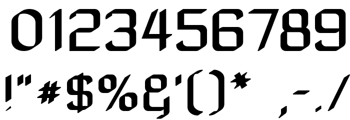 Zyphyte Font OTHER CHARS