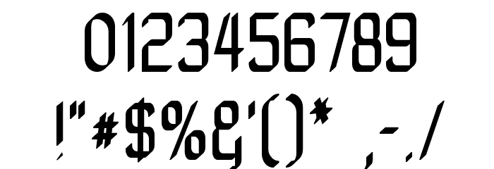 ZyphyteCondense Font OTHER CHARS