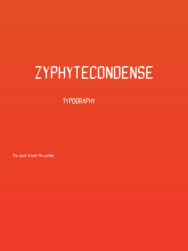 ZyphyteCondense Poster