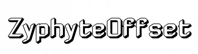 ZyphyteOffset  Frei Schriftart Herunterladen