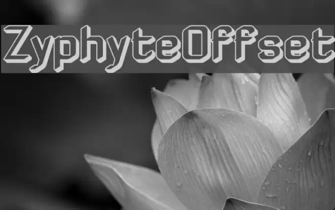 ZyphyteOffset خط examples