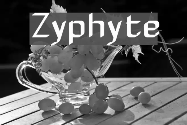 Zyphyte フォント examples