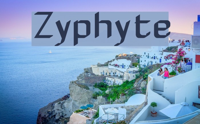 Zyphyte Font examples
