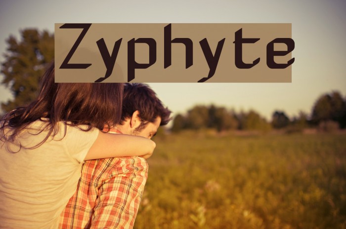 Zyphyte Font examples