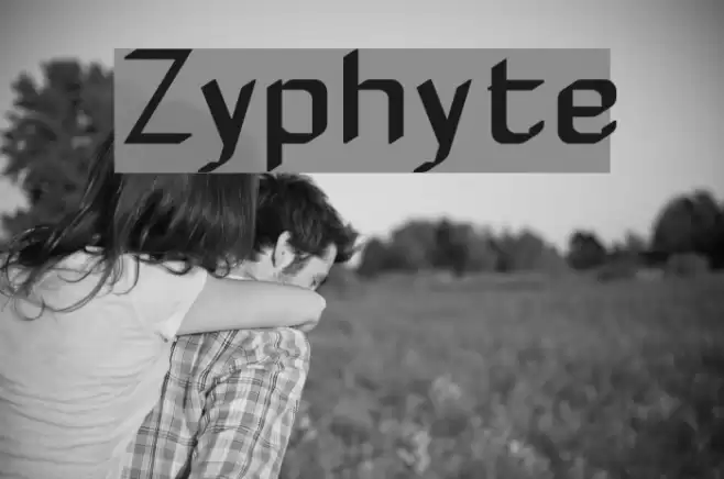 Zyphyte フォント examples