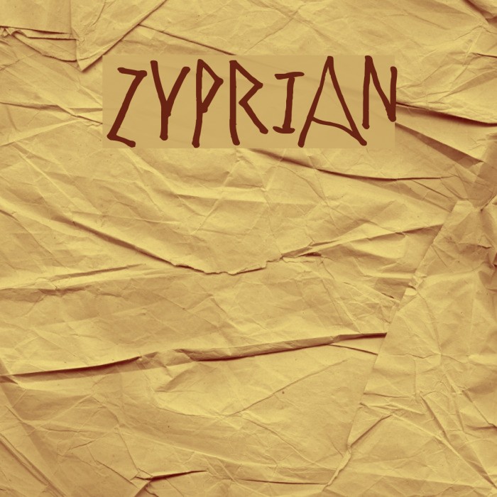 Zyprian Font examples