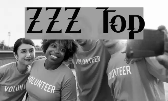 ZZZ Top Schriftart examples