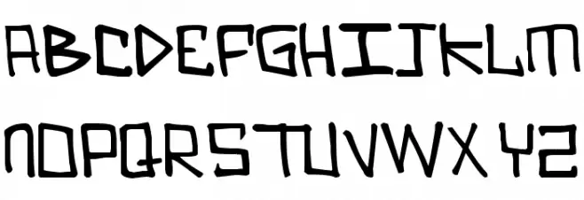 ZZZ Font UPPERCASE